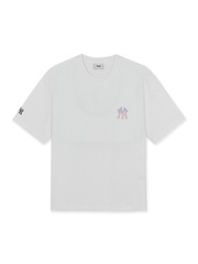 Áo Thun MLB Oversized Short-Sleeve T-Shirt Featuring Bernie's Back Graphic New York Yankees White