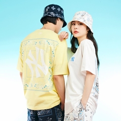 Áo Thun MLB Paisley Back Logo New York Yankees Yellow