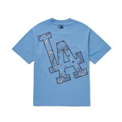 Áo Thun MLB Megalogo Paisley LA Dodgers L.Blue