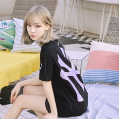 Áo Thun MLB Paisley Megalogo New York Yankees Black