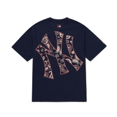 Áo Thun MLB Megalogo Paisley New York Yankees D.Navy