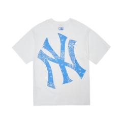 Áo Thun MLB Paisley Megalogo New York Yankees White