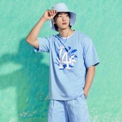 Áo Thun MLB Palm Tree Overfit LA Dodgers L .Blue