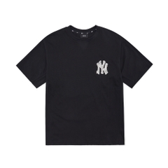 Áo Thun MLB Seamball Back Logo New York Yankees Black
