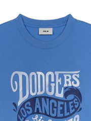 Áo Thun MLB Summer Letter Graphic Overfit Short Sleeve T-Shirt LA Dodgers Blue