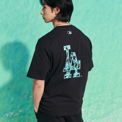 Áo Thun MLB Summer Night LA Dodgers Black