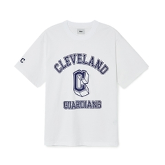 Áo Thun MLB Varsity Overfit Cleveland Guardians White