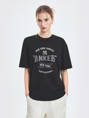 Áo Thun MLB Varsity Vintage Color Graphic Overfit Short Sleeve T-Shirt New York Yankees Black