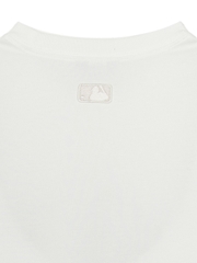 Áo Thun MLB Varsity Vintage Color Graphic Overfit Short Sleeve T-Shirt New York Yankees Ivory