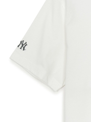 Áo Thun MLB Varsity Vintage Color Graphic Overfit Short Sleeve T-Shirt New York Yankees Ivory