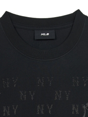 Áo Thun MLB Vintage Mono Full-Panel Pattern Overfit Short-Sleeve T-Shirt New York Yankees Black