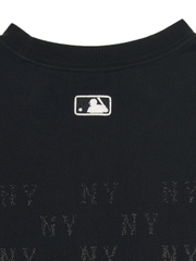 Áo Thun MLB Vintage Mono Full-Panel Pattern Overfit Short-Sleeve T-Shirt New York Yankees Black