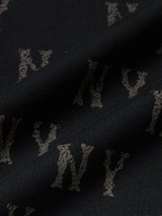 Áo Thun MLB Vintage Mono Full-Panel Pattern Overfit Short-Sleeve T-Shirt New York Yankees Black