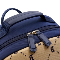 Balo MLB Korea Diamond Monogram Jacquard Cute Bear Boston Red Sox Beige