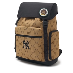 Balo MLB Korea Premium Outdoor Backpack New York Yankees Beige