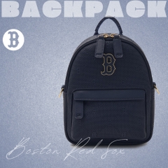 Balo MLB Korea [KIDS] Dia Mono PU Embossed Mini Backpack Boston Red Sox Navy