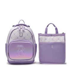 Balo MLB Korea Newlux Mono Backpack Set Boston Red Sox Lavender