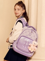 Balo MLB Korea Newlux Mono Backpack Set Boston Red Sox Lavender