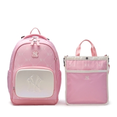 Balo MLB Korea Newlux Mono Backpack Set New York Yankees Pink