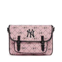 Túi MLB Korea Diamond Monogram Academy New York Yankees Pink