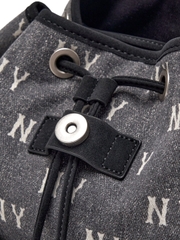 Balo MLB Classic Mono Vintage Denim Backpack New York Yankees Grey
