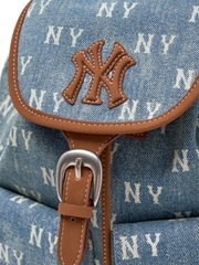 Balo MLB Classic Mono Vintage Denim Backpack New York Yankees Blue
