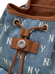 Balo MLB Classic Mono Vintage Denim Backpack New York Yankees Blue