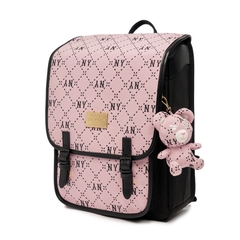 Balo MLB [KIDS] Diamond Monogram Backpack New York Yankees Pink