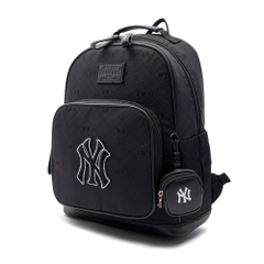 Balo MLB Korea Diamond Monogram Tone-Tone Jacquard New York Yankees Black