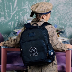 Balo MLB Korea Diamond Monogram Tone-Tone Jacquard New York Yankees Black