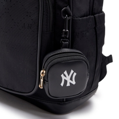 Balo MLB Korea Diamond Monogram Tone-Tone Jacquard New York Yankees Black