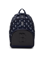 Balo MLB [KIDS] Lux Monogram School Bag Boston Red Sox Navy