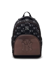 Balo MLB [KIDS] Lux Monogram School Bag New York Yankees Black