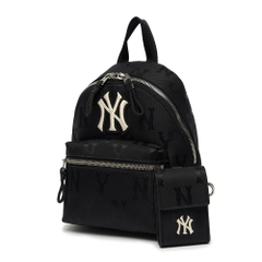 Balo MLB Mini Monogram Nylon Jacquard New York Yankees Black
