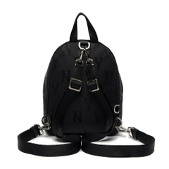 Balo MLB Mini Monogram Nylon Jacquard New York Yankees Black