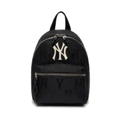 Balo MLB Mini Monogram Nylon Jacquard New York Yankees Black