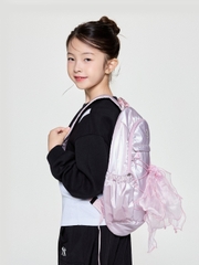 Balo MLB Girls' Lightweight Ribbon Backpack New York Yankees Pink