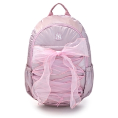 Balo MLB Girls' Lightweight Ribbon Backpack New York Yankees Pink
