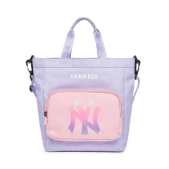 Balo MLB [KIDS] Backpack Children's School Bag Set New York Yankees Violet