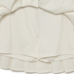 Váy MLB Women's Basic Small Logo Pleated Skirt Boston Red Sox Ivory