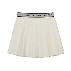 Váy MLB Women's Basic Small Logo Pleated Skirt Boston Red Sox Ivory