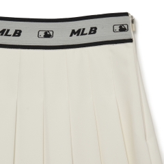 Váy MLB Women's Basic Small Logo Pleated Skirt Boston Red Sox Ivory