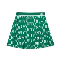 Váy MLB Women's Classic Monogram Front Pattern Pleated Skirt New York Yankees N.Green