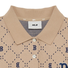 Đầm MLB Diamond Monogram Jacquard Collar Boston Red Sox L.Sand