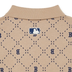 Đầm MLB Diamond Monogram Jacquard Collar Boston Red Sox L.Sand