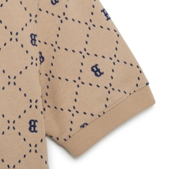 Đầm MLB Diamond Monogram Jacquard Collar Boston Red Sox L.Sand