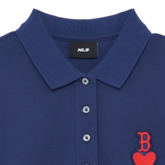 Đầm MLB Heart Slim Fit Collar Boston Red Sox Navy