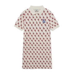 Đầm MLB Women's Classic Monogram Collar Dress LA Dodgers Cream