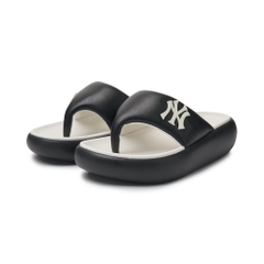 Dép MLB Korea Base Flip Flops New York Yankees Black