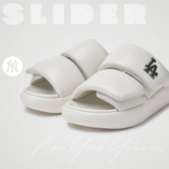 Dép MLB Korea Base Slide Lux LA Dodgers Ivory
